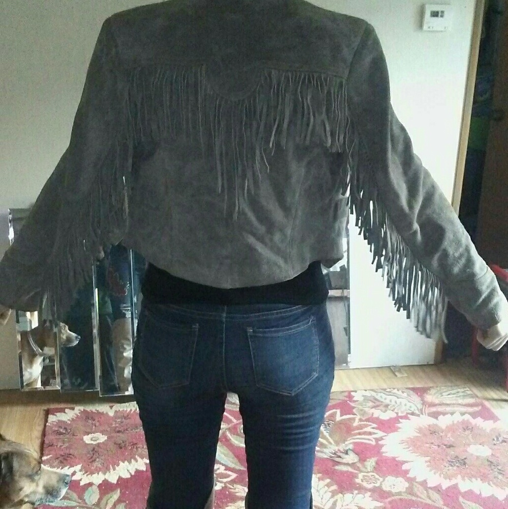 🍉Vintage fringe western jacket